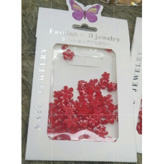 Set charm hoa mai đỏ gắn móng. ( miễn ship )
