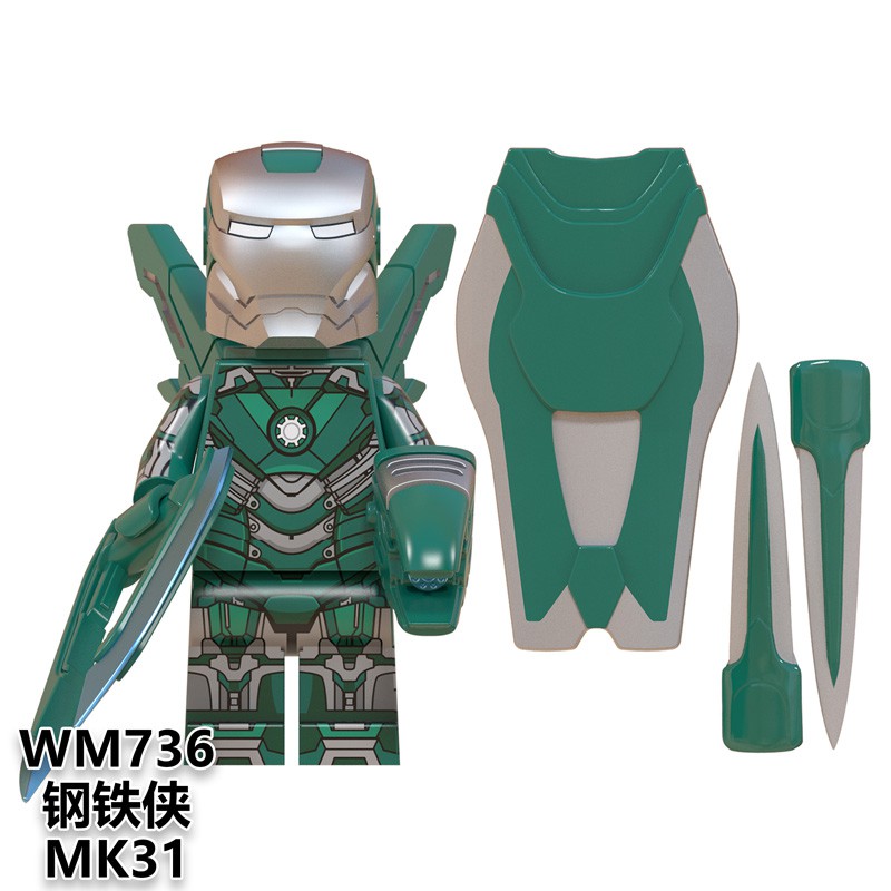Đồ chơi mô hình lắp ghép Iron Man MK30 MK36 MK50 WM6065