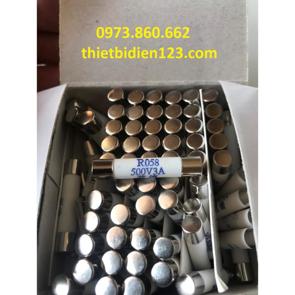 cầu chì sứ phi 6mm R058 500V 3A,20A -TBĐ