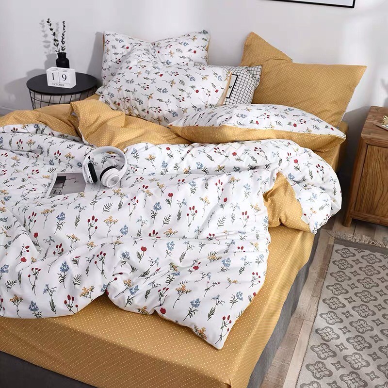 Drap nệm 1m2 1m4 1m6 1m8 x 2m cotton (Chọn Mẫu) Đầy đủ size cho nệm chân cao