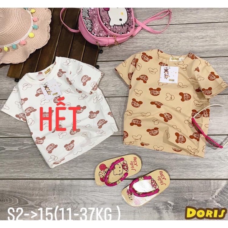 Áo thun cập cho bé trai và gái [ Thun Cotton 💯 chính phẫm hà Doris - Tặng mã giảm giá cho khách hàng]