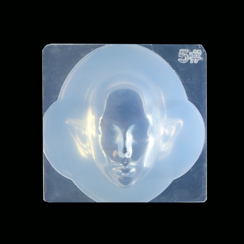 Khuôn silicone hình khuôn mặt búp bê 3D để làm đồ trang trí thủ công