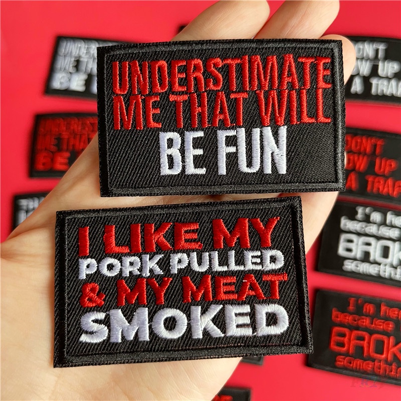 ☸ Sticker Ủi Thêu Chữ Tiếng Anh Cổ Điển ☸ 1 Cái Tự May Thêu Trên Sắt Trên Huy Hiệu Miếng Vá