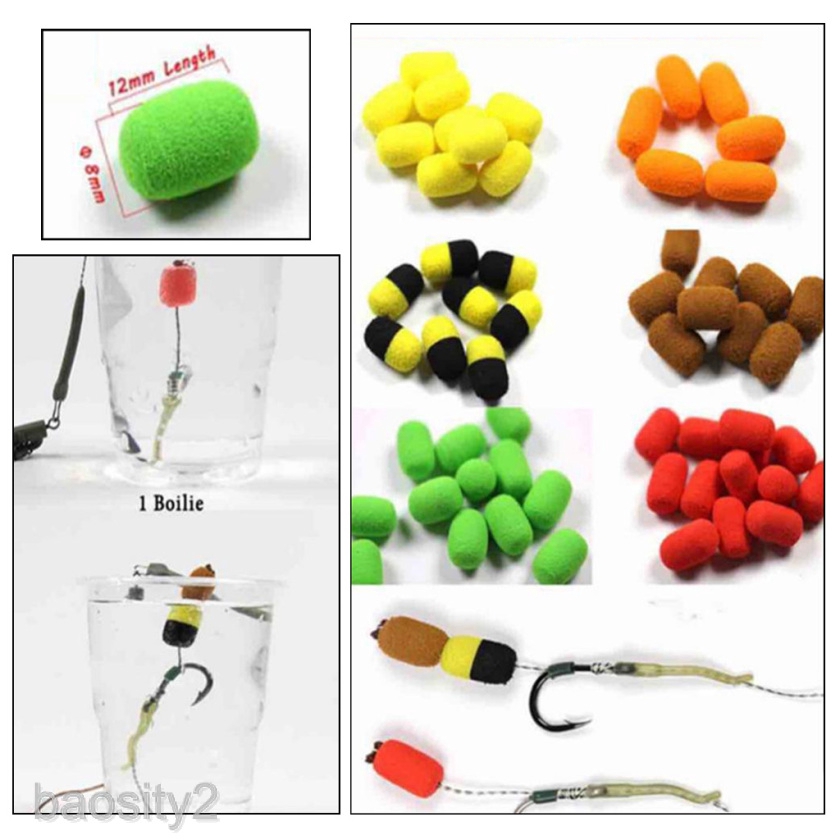8x12mm Floating Balls Artificial Carp Baits Lure Hair Rig Strawberry Flavor