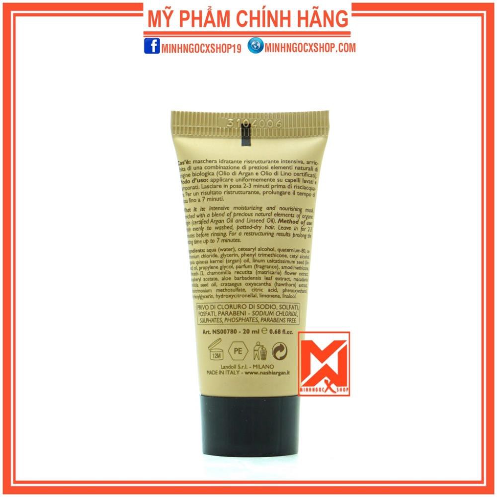 ✅[ NASHI ] Ủ TÓC - KEM Ủ TÓC PHỤC HỒI TÁI TẠO CẤU TRÚC TÓC NASHI ARGAN 20ML CHÍNH HÃNG