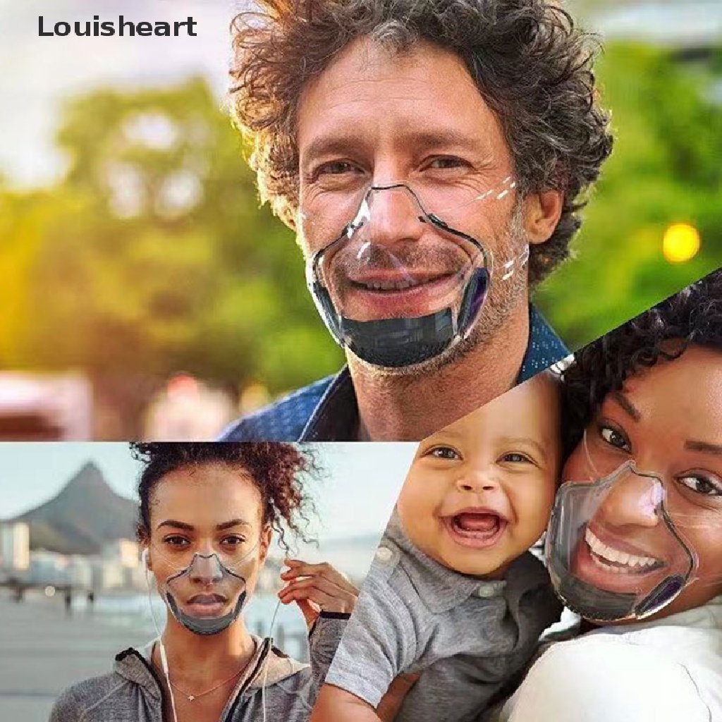 Mặt Nạ Louisheart Trong Suốt Kèm Màng Lọc Không Sương Mù Có Thể Tái Sử Dụng