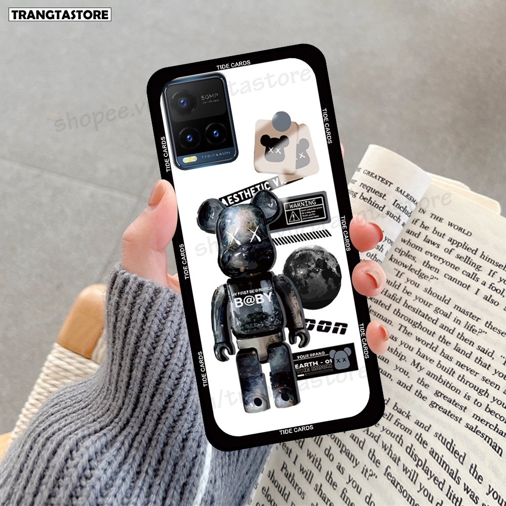 Ốp Vivo Y21 / Y21s / Y33s in hình gấu Bearbrick,Mountain,xanh,đen,đỏ giá rẻ