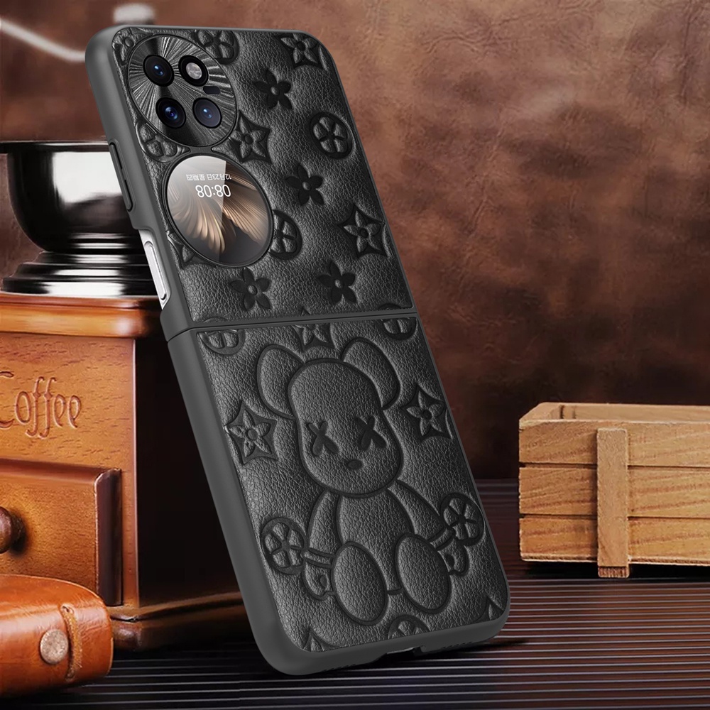 Ốp Điện Thoại TPU Da Bao Bọc Toàn Diện Camera Hình Gấu Cho Huawei P50 P50