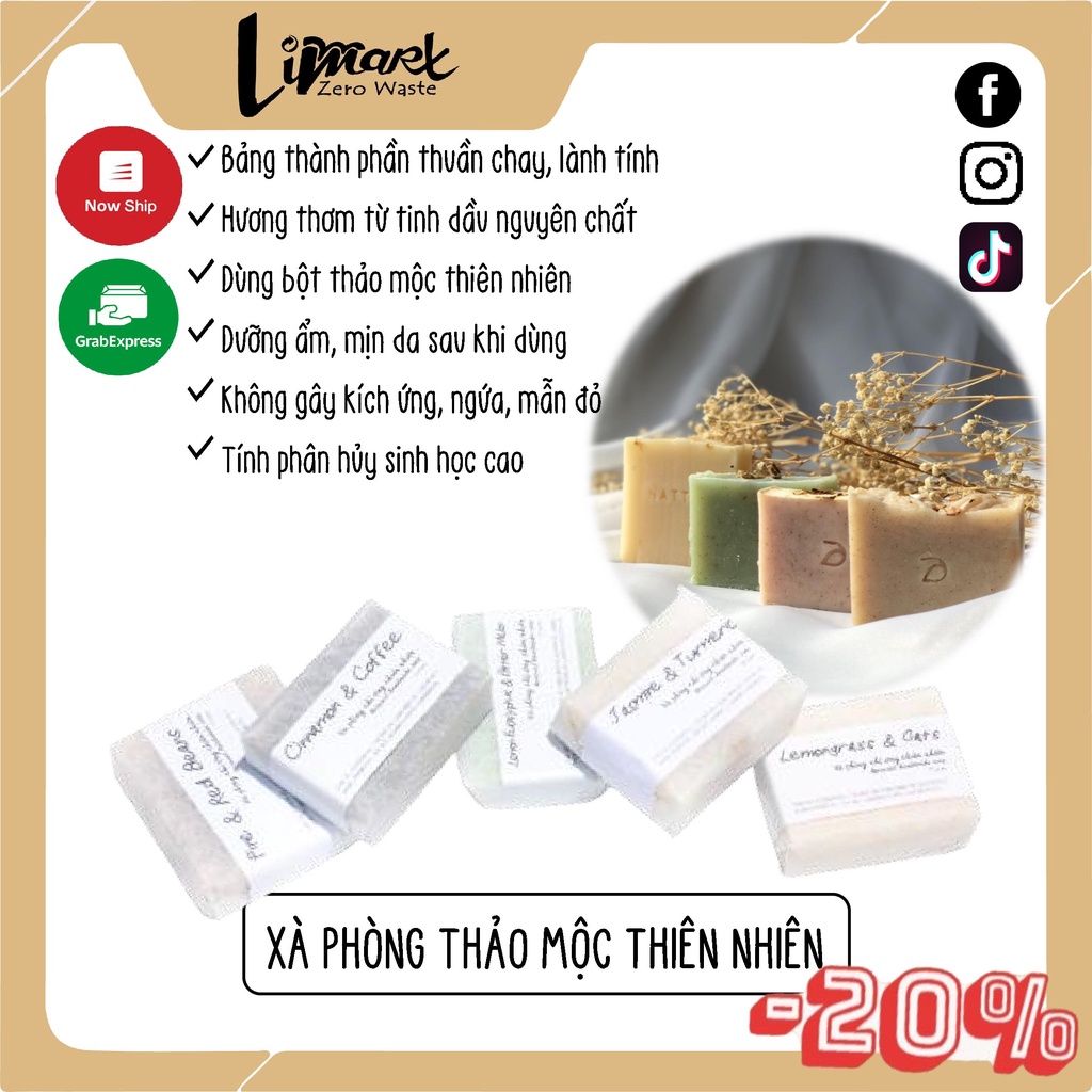 Xà Phòng Thiên Nhiên Thảo Mộc Thủ Công