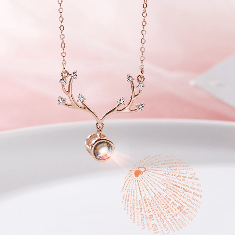 [Mã FASHIONCB232 hoàn tối đa 15K xu đơn 50K] Vòng cổ Bạc 925 hình gạc sừng thời trang cho nữ | BigBuy360 - bigbuy360.vn