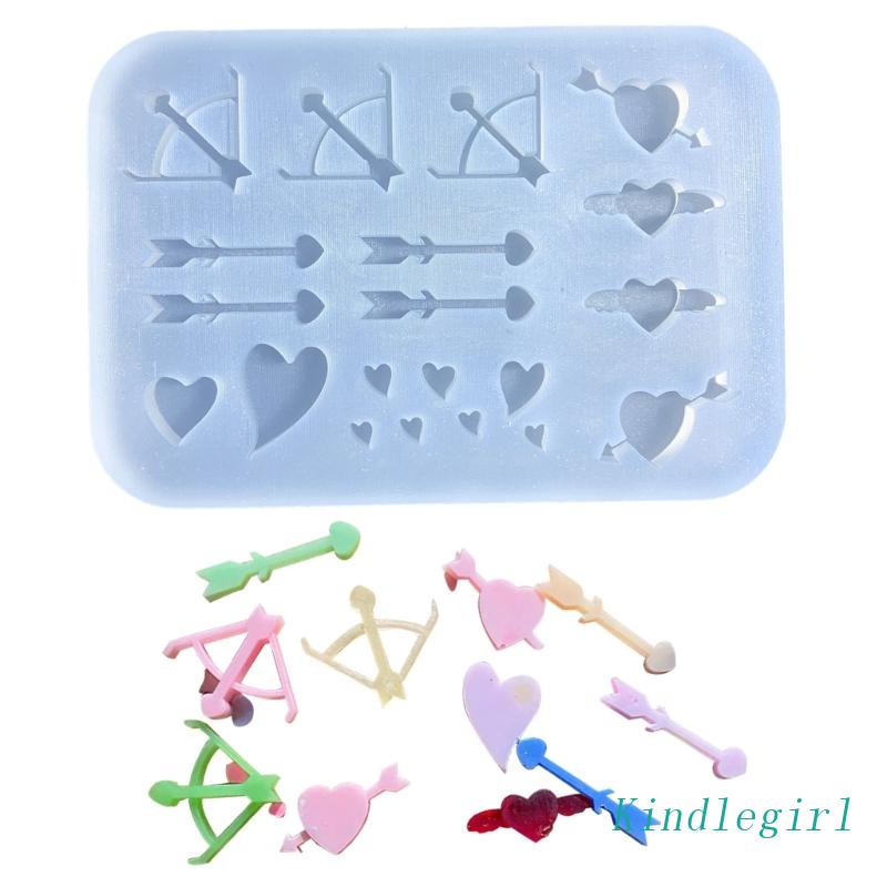 Khuôn Silicone Làm Móc Khóa Hình Cung Thủ Công DIY