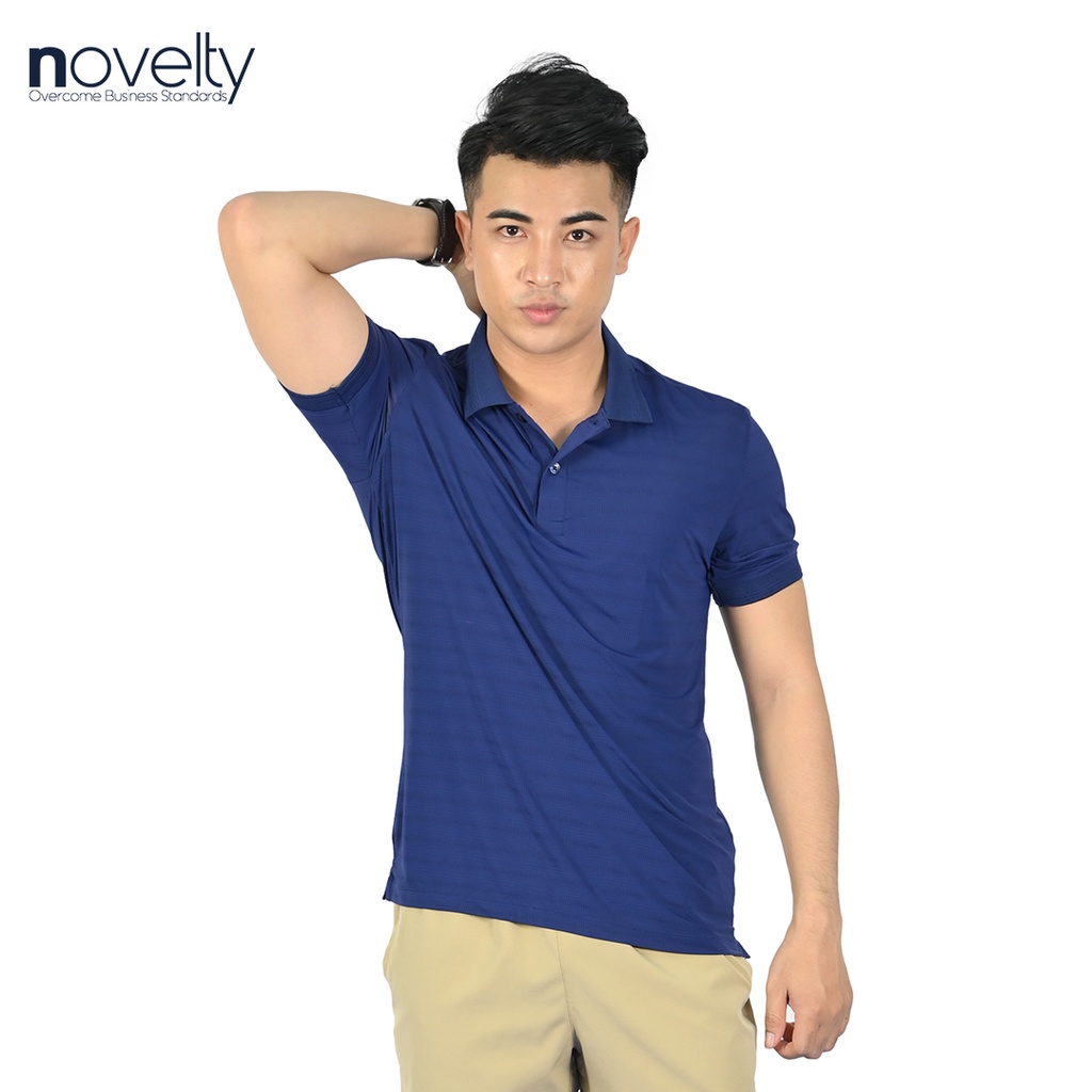 Áo thun Polo nam Novelty xanh đen Regular fit 210059N