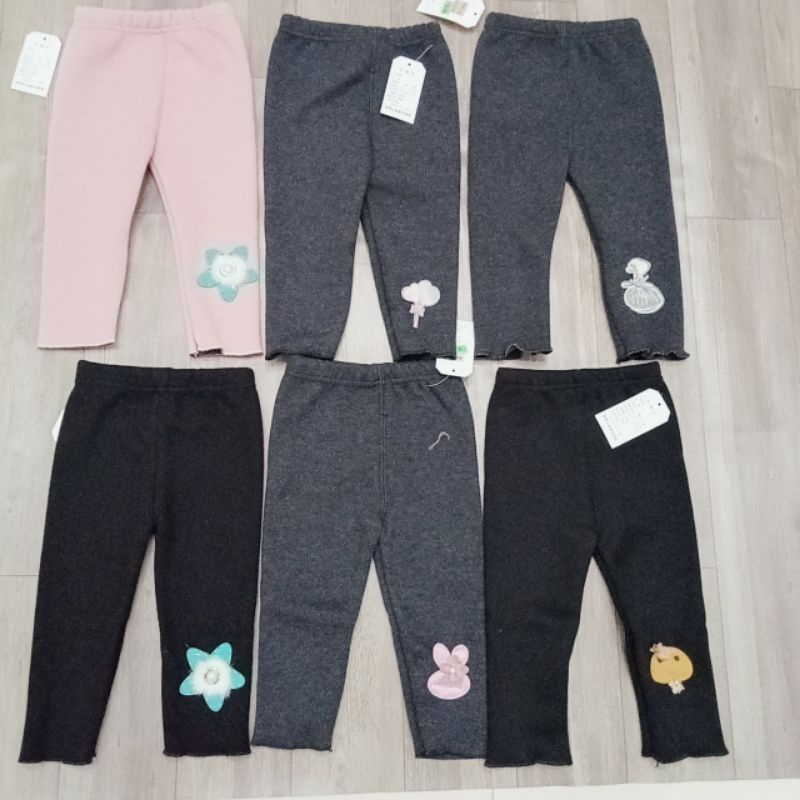 Size 1-4 tuổi - Quần dạ lót nỉ ấm áp cho bé gái từ 1-4 tuổi