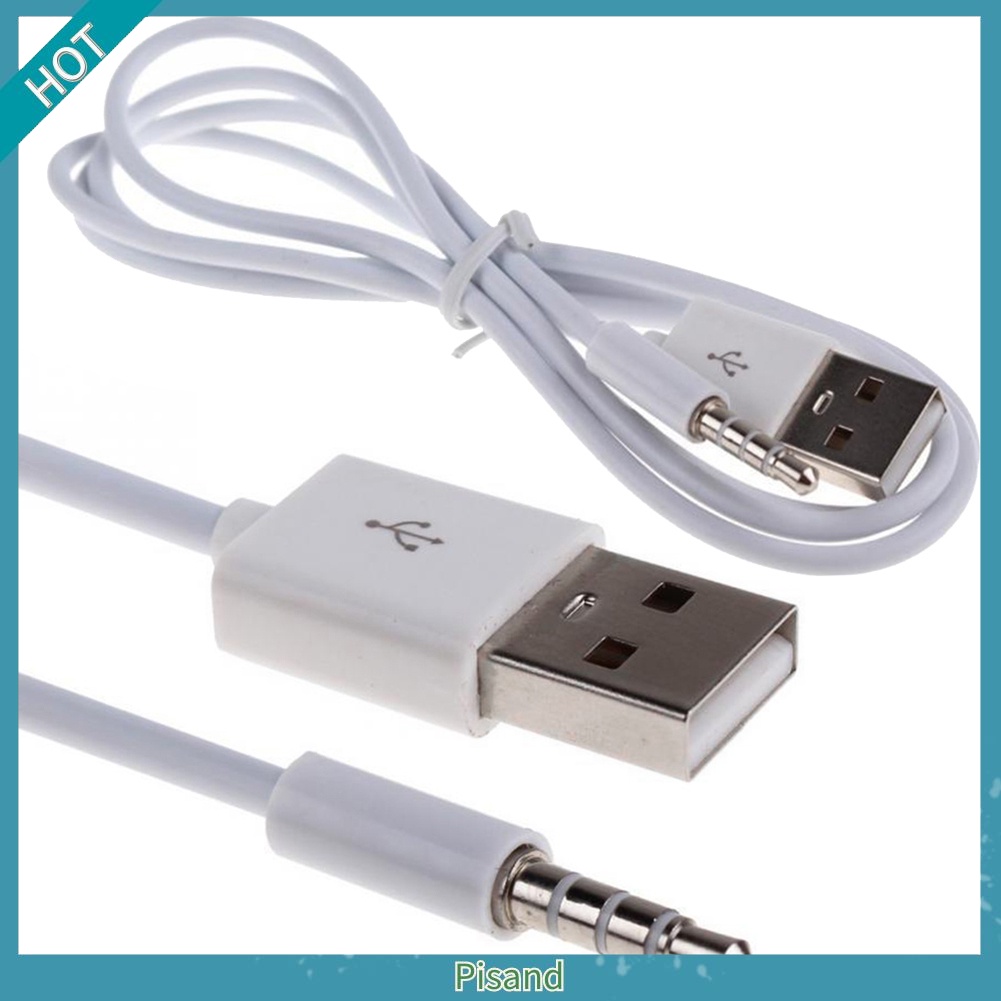 Dây cáp âm thanh 3.5mm USB 2.0 đầu đực kiểu dáng tiện dụng dành cho loa / máy nghe nhạc MP3/4 VC591 P12 của xe ô tô