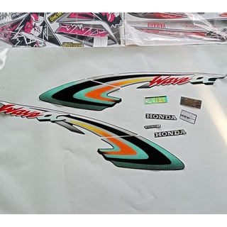 ( quá rẻ) TRỌN BỘ TEM XE WAVE alpha đời 2005 xanh lốc đen xịn