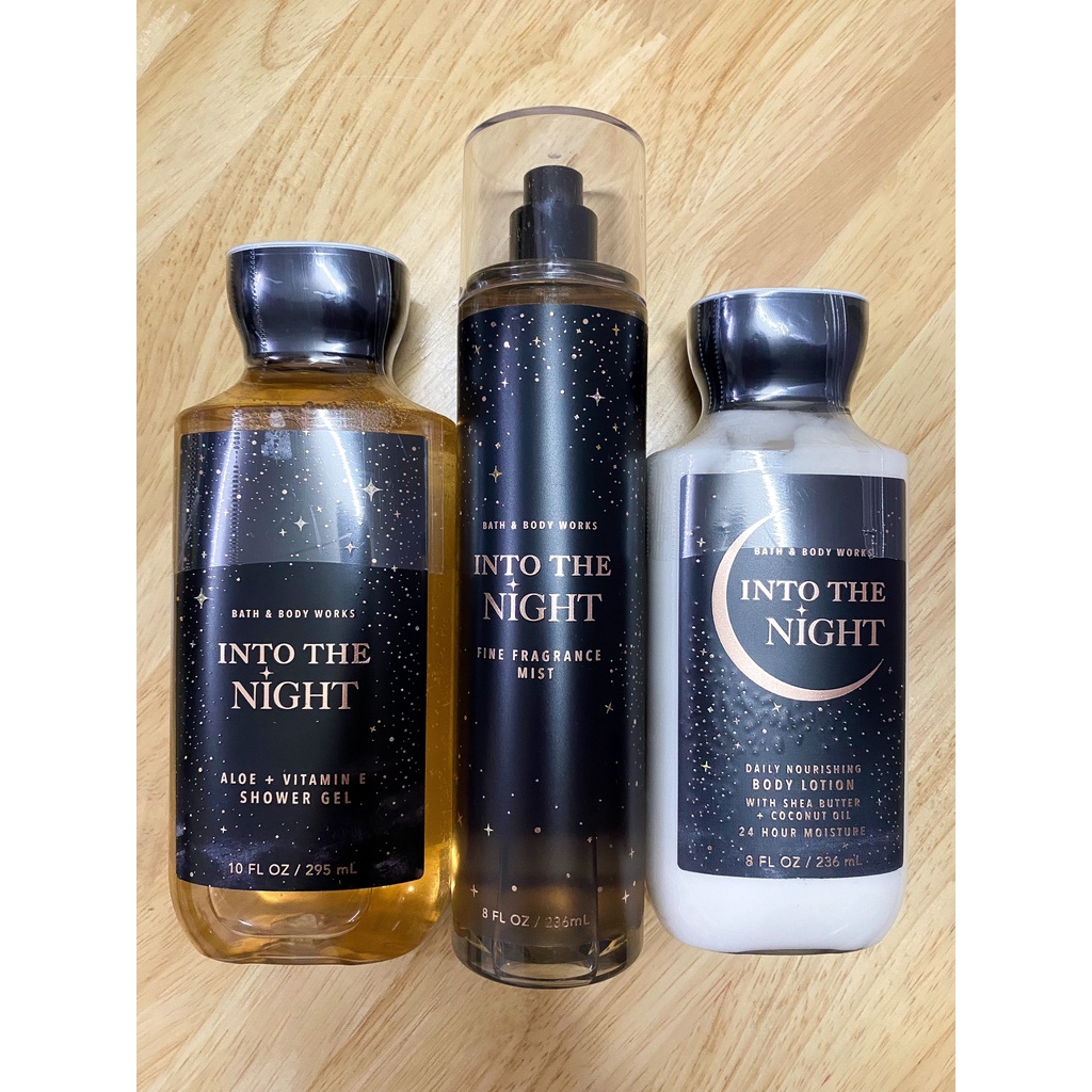 [Auth] Into The Night - Dòng sản phẩm Sữa Tắm, Lotion, Xịt Thơm toàn thân Bath &amp; Body Works