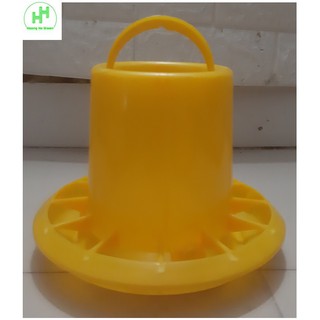 1 Máng ăn cút liền vành (số 1) (Gà, Vịt, Ngan, Ngỗng, Chim...) Chia ô, Kích Thước 20x20x17Cm - Nhựa Bình Thuận