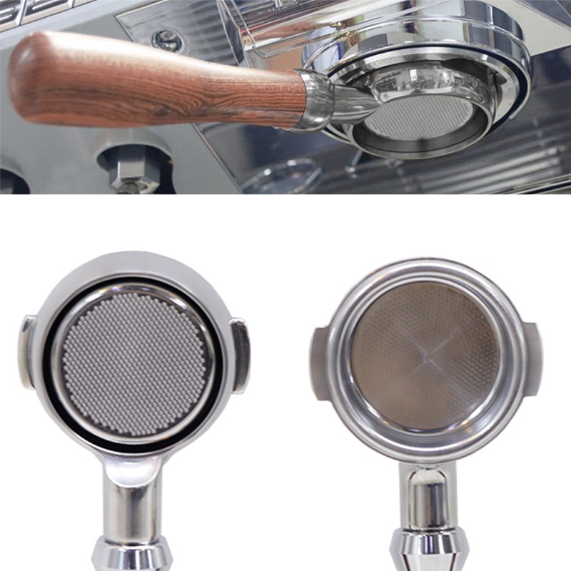 Máy Pha Cà Phê Espresso Chuyên Nghiệp Không Đáy 58MM Kèm 2 Cốc Lọc Và 1 Rổ Lọc