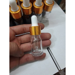 Combo 2 Chai lọ thủy tinh 5ml nhỏ giọt đựng serum tinh dầu dừa,