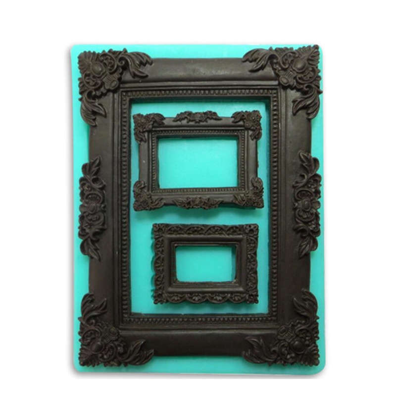 Khuôn Silicone Làm Bánh Kẹo Hình Khung Ảnh Cổ Điển
