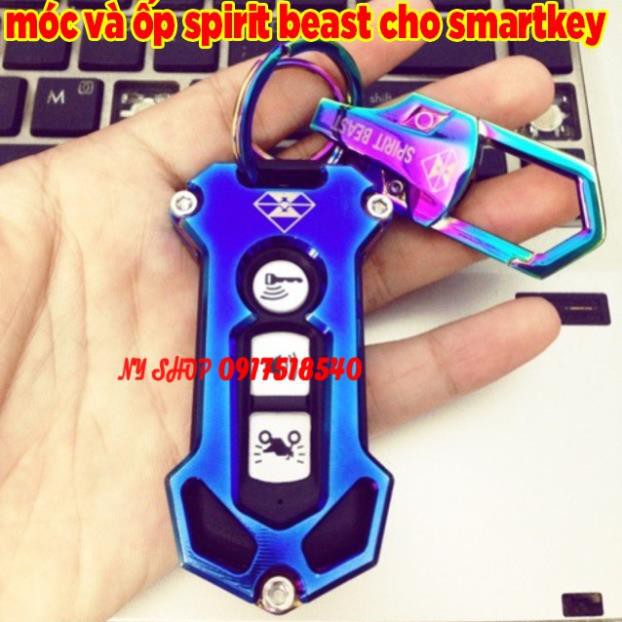 COMBO MÓC VÀ ỐP SMARTKEY CNC CHO SH 2016 - 2020, SH MODE, PCX , CUB 125 HÀNG SPIRIT BEAST CHÍNH HÃNG