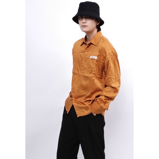 sơ mi trơn form suông rộng thời trang nam Nô store