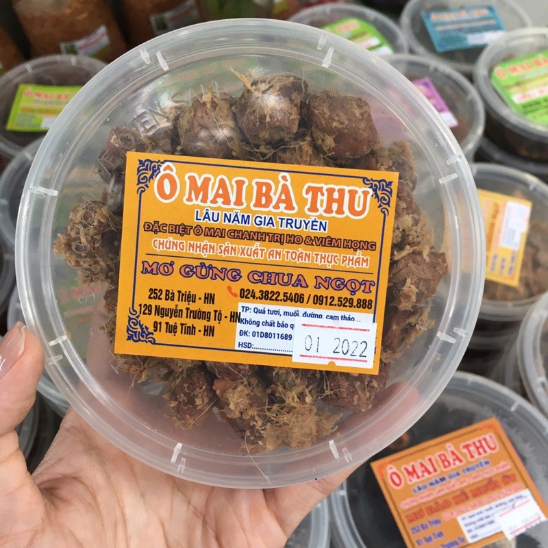 Ô mai mơ gừng chua ngọt