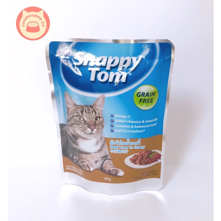 THỨC ĂN PATE CHO MÈO SNAPPY TOM | 85G | THÁI LAN