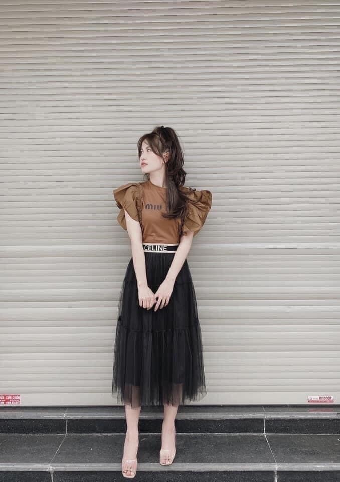 Áo miumiu tay bồng cổ tròn nhiều màu