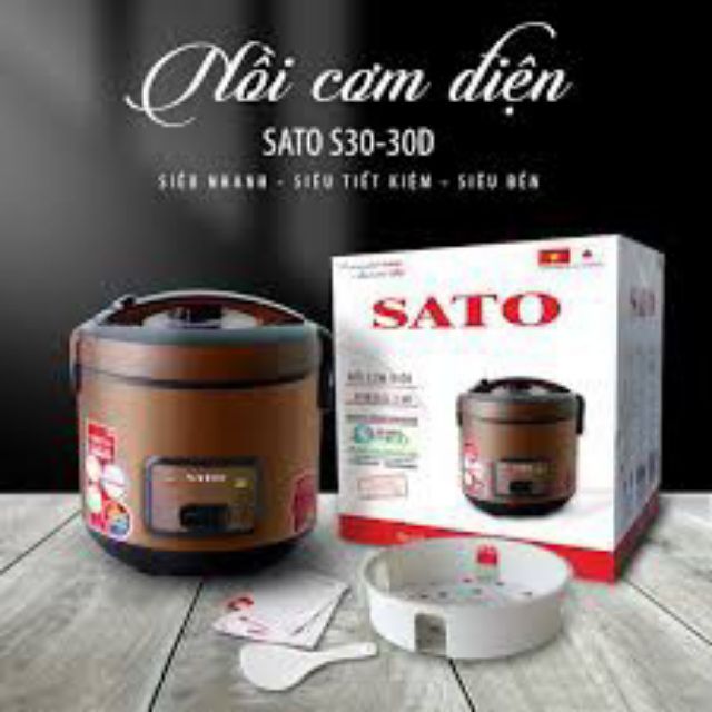 Nồi cơm điện sato 3 lít 30SO22 hàng chuẩn y hình