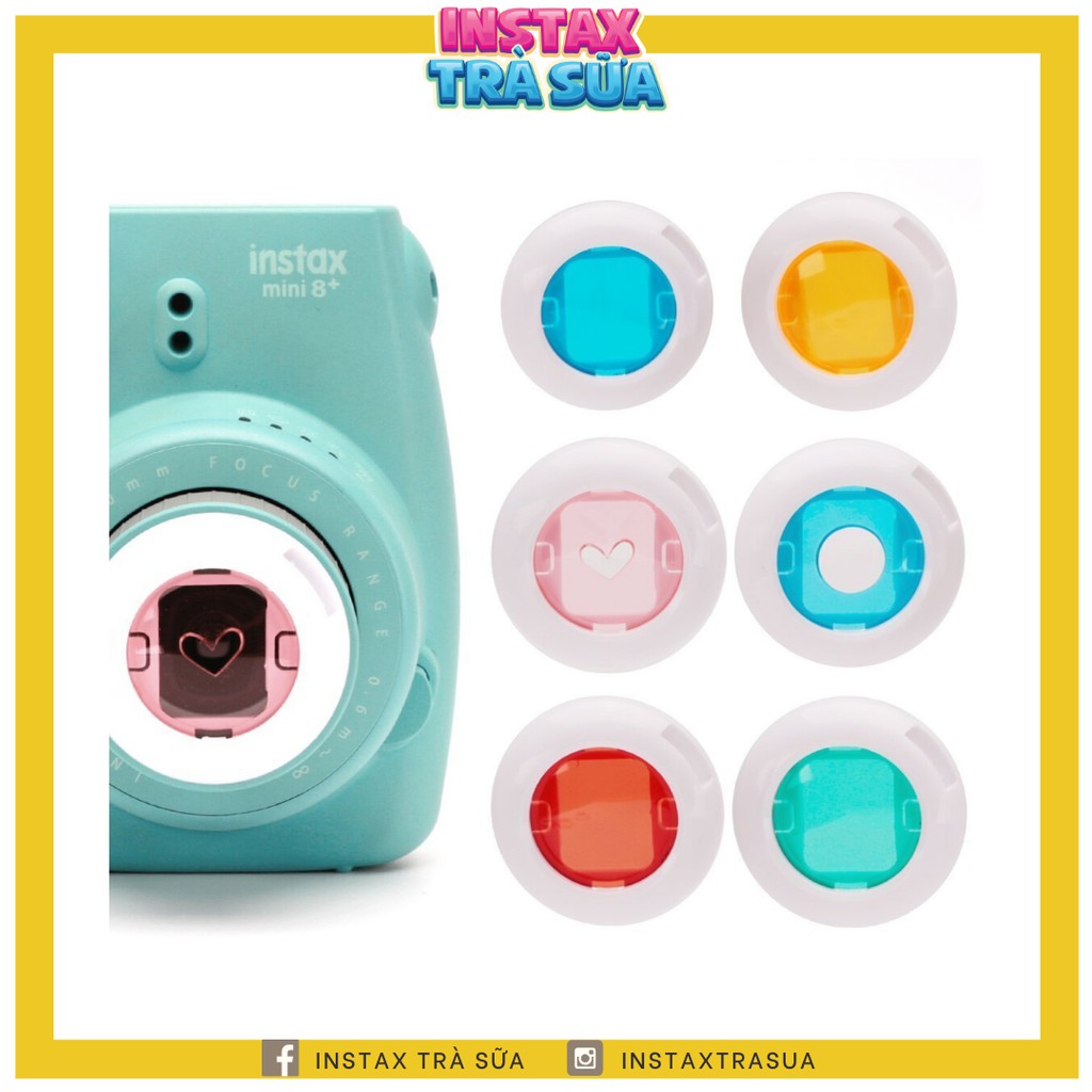 [Mã SKAMCLU9 giảm 10% đơn 100K] LENS MÀU MINI INSTAX MINI 8 / MINI 8+ / MINI 9 (6 lens)