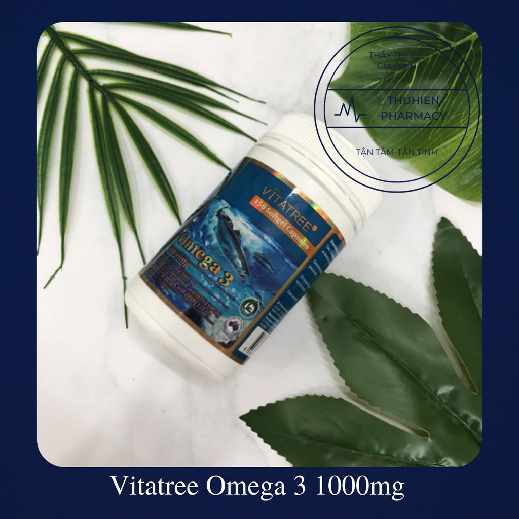 Vitatree Omega 3 1000mg - viên uống dầu cá tốt cho mắt, tim mạch