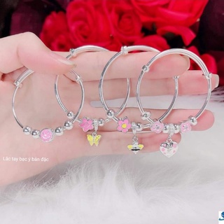 Lắc tay bạc cho bé, kiềng tay bạc cho bé bạc ý đặc