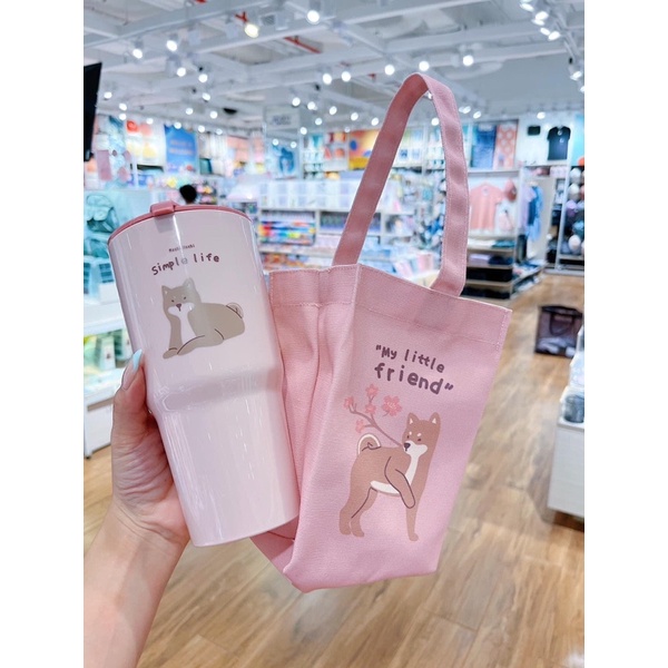 Ly uống nước Moshi Thái Lan kèm túi