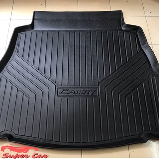 Lót cốp ô tô TOYOTA CAMRY chất liệu nhựa TPO bảo vệ cốp, chống nước, chống bám bẩn, dễ dàng vệ sinh - SUPER CAR