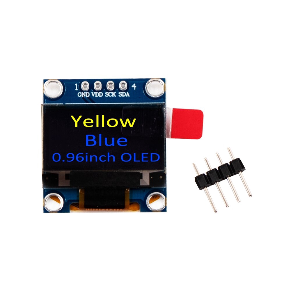 Mô đun màn hình OLED 0.91 0.96 inch 128X64 I2C SSD1306 12864 LCD bảng mạch màn hình GND VCC SCL SDA cho Arduino