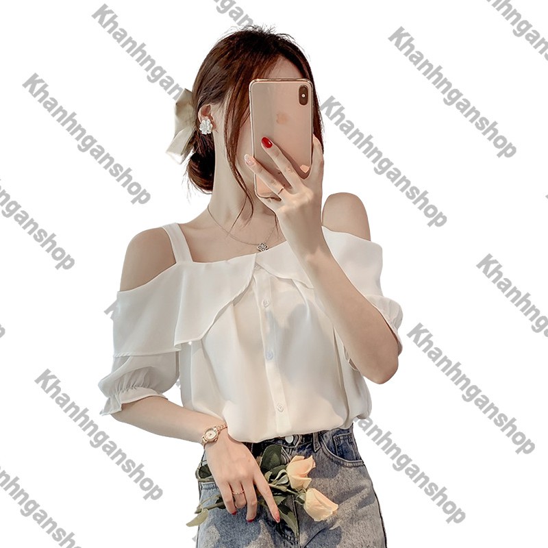 Áo croptop áo kiểu trễ vai nữ xinh đẹp