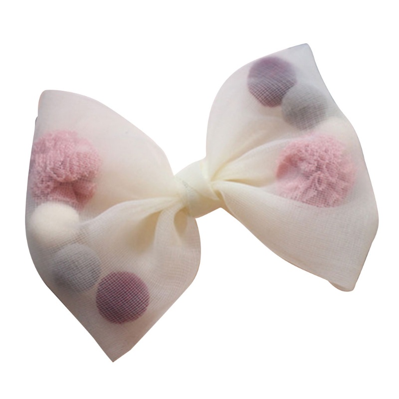 Kẹp Tóc Công Chúa Đính Bóng Lông Nhiều Màu Sắc Ngọt Ngào Cho Bé Gái