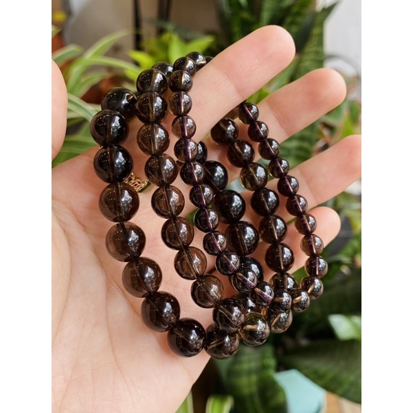 Vòng tay Năng Lượng đá Thạch anh khói - Smoky Quartz