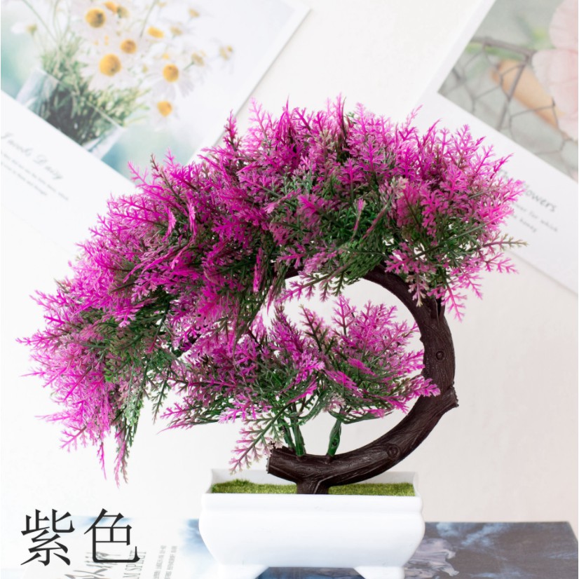 CÂY GIẢ BONSAI (kèm chậu) 🌻FREESHIP🌻 Cây để bàn - Siêu Đẹp