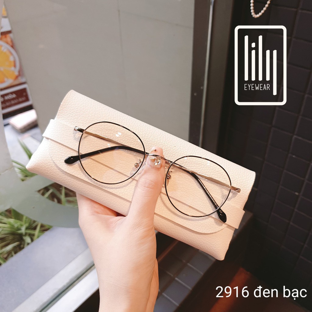 Gọng Kính Cận Kim Loại 2916 - Gọng Kính Mắt Kiểu Dáng Hàn Quốc