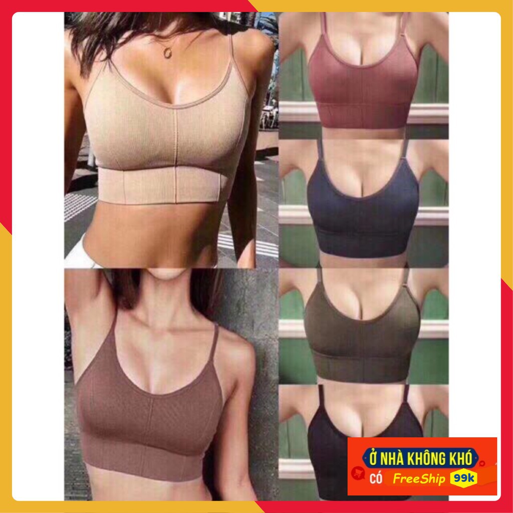 Áo bra tập gym cotton 818