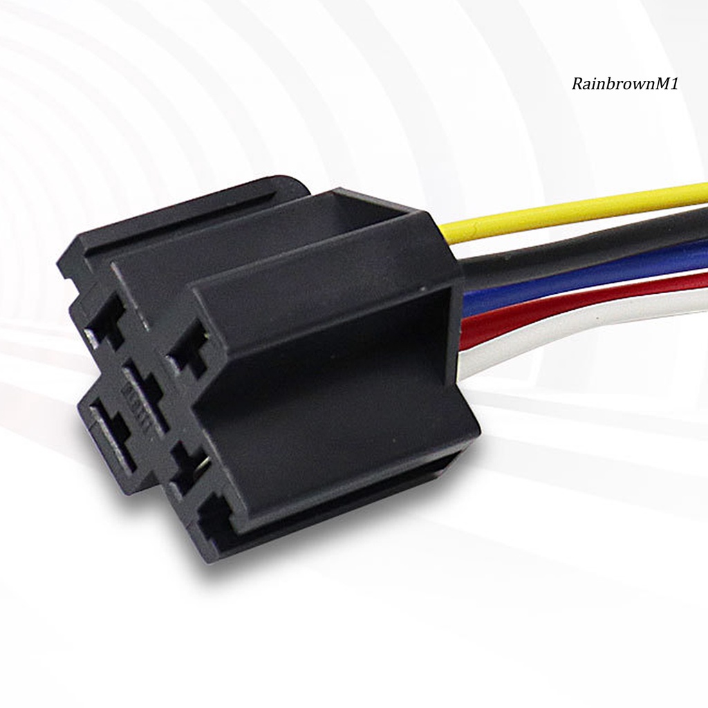 Rơ Le Tự Động JD1914 Chống Nước 12 / 24V 5 Pin Kèm Ổ Cắm Cho Xe Hơi