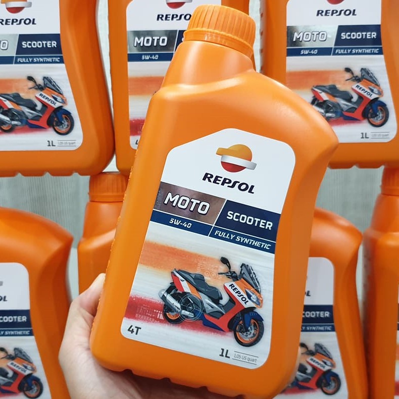 (Nhớt Xe Tay Ga) Repsol Moto Scooter 4T 5W-40 Full Synthetic Made in Spain