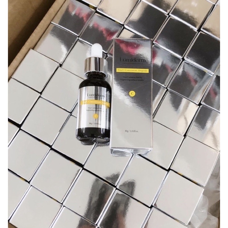 Tinh chất và kem dưỡng vitamin C 25% lumiderm trắng da xoá thâm nám