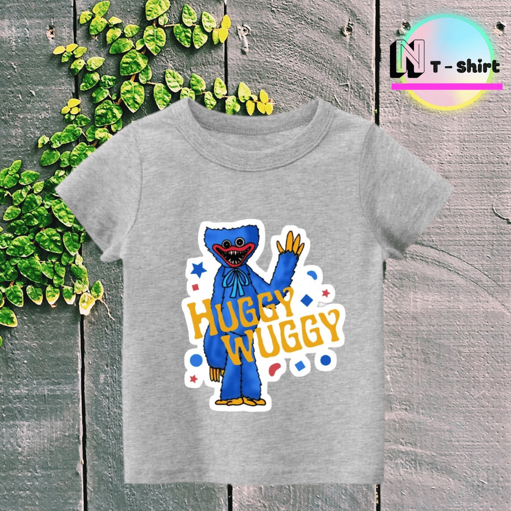 Áo thun cho bé trai in hình hoạt hình Poppy Playtime, Áo cotton mặc mát thoải mái NTShirt 07