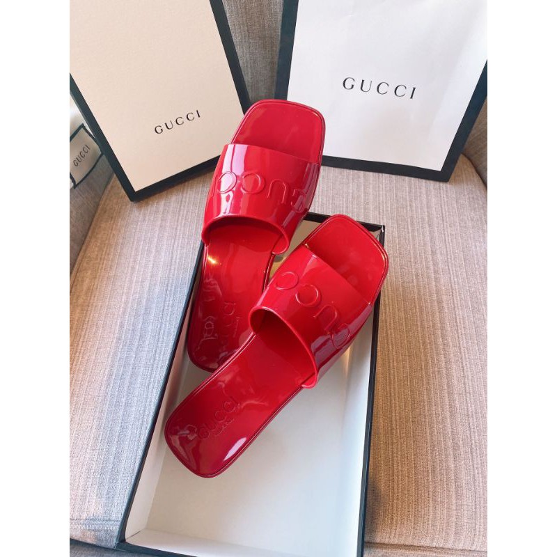 Guốc thời trang nữ mũi vuông gót 5,5cm quai ngang Gucci GC