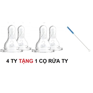 Núm Ty Silicone Dr.Brown's Cổ Thường Size 3 (dành cho bé 6-9 tháng)