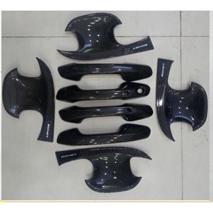 Ốp tay nắm, hõm cửa xe Kia Sonet 2021 - 2023 - Nhựa ABS vân cacbon cao cấp