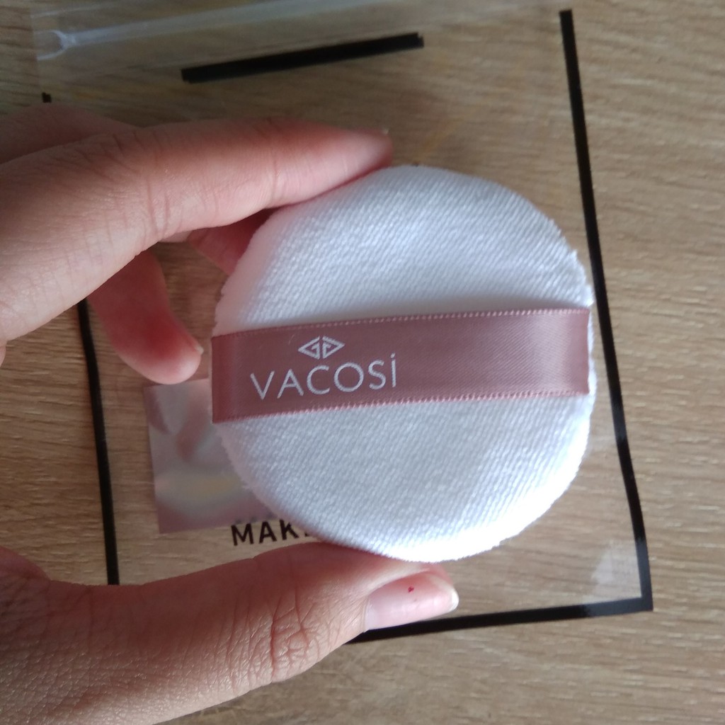 Bông phấn khô cotton tròn nhỏ + trung Vacosi BP19 + BP20